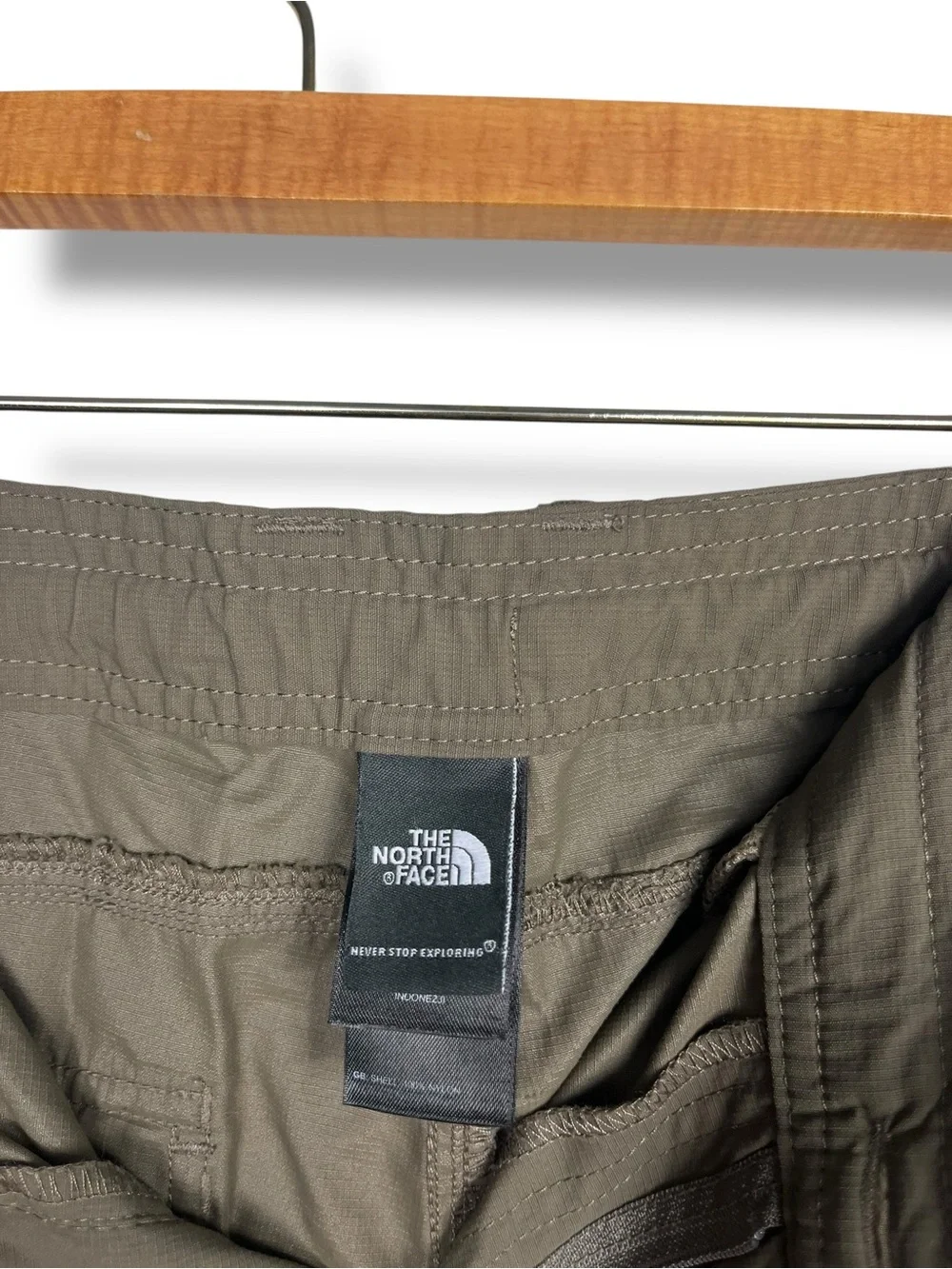 The North Face Pants Women Size 14 Convertible Khaki Hiking Gorpcore Nylon